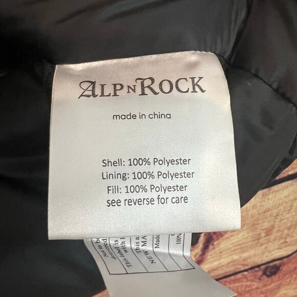 Alp N Rock ANR Womens Uno Vest Large Full Zip Insulated Puffer Hooded Gray - Picture 8 of 8